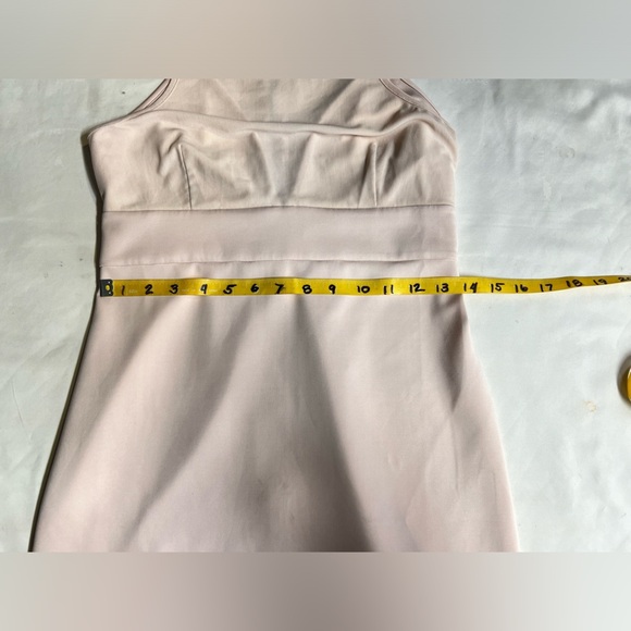 FOREVER 21 Blush pink sheer top bodycon midi dress size M - Picture 12 of 14